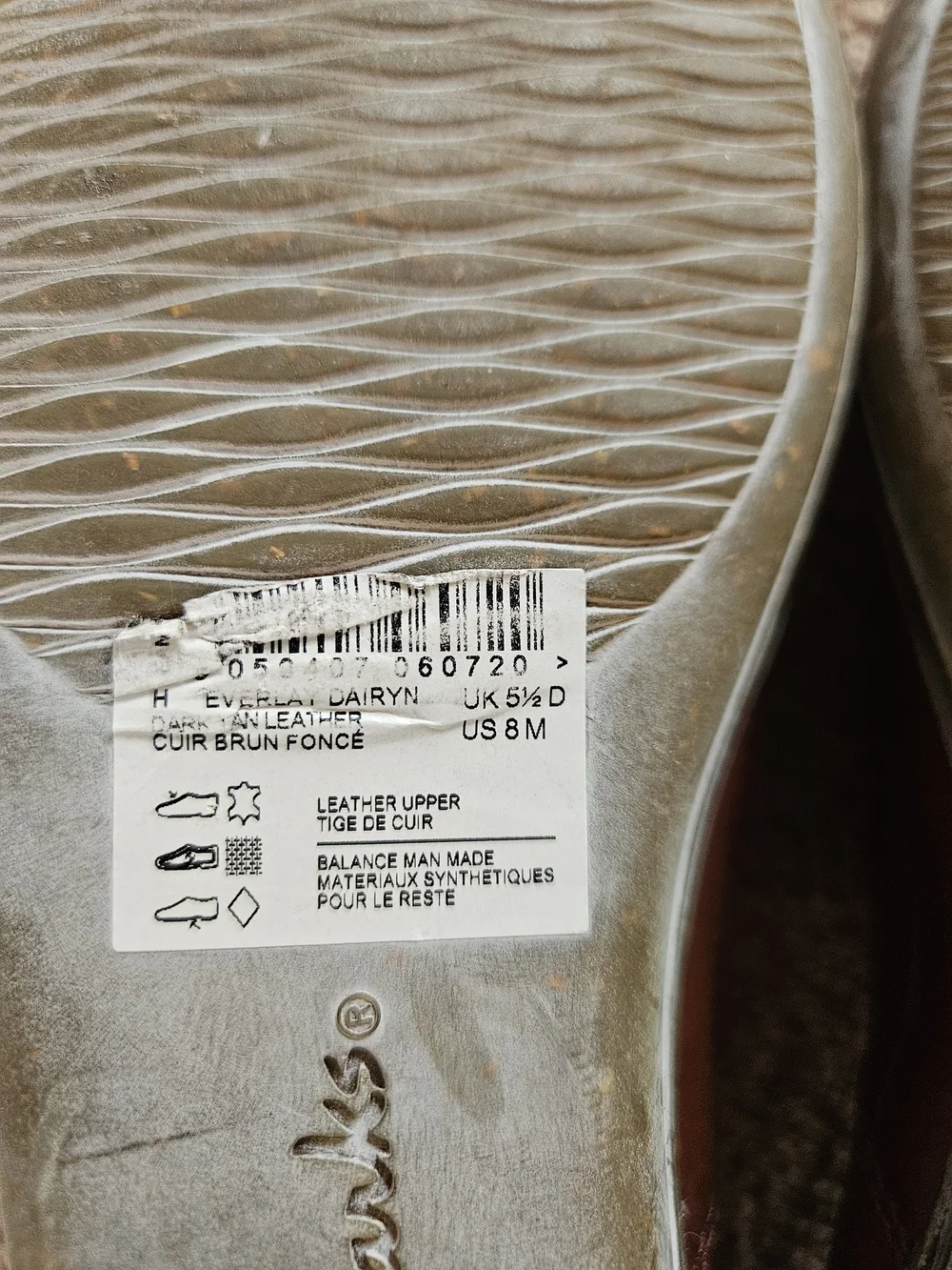 Clarks Slip-On Genuine Leather Women Shoes
